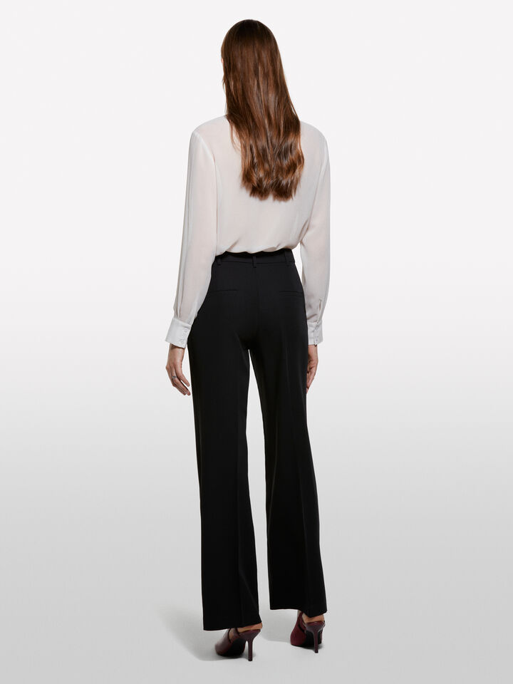 Schwarze Palazzohose - palazzo hosen für damen - Schwarz | Sisley image number 2
